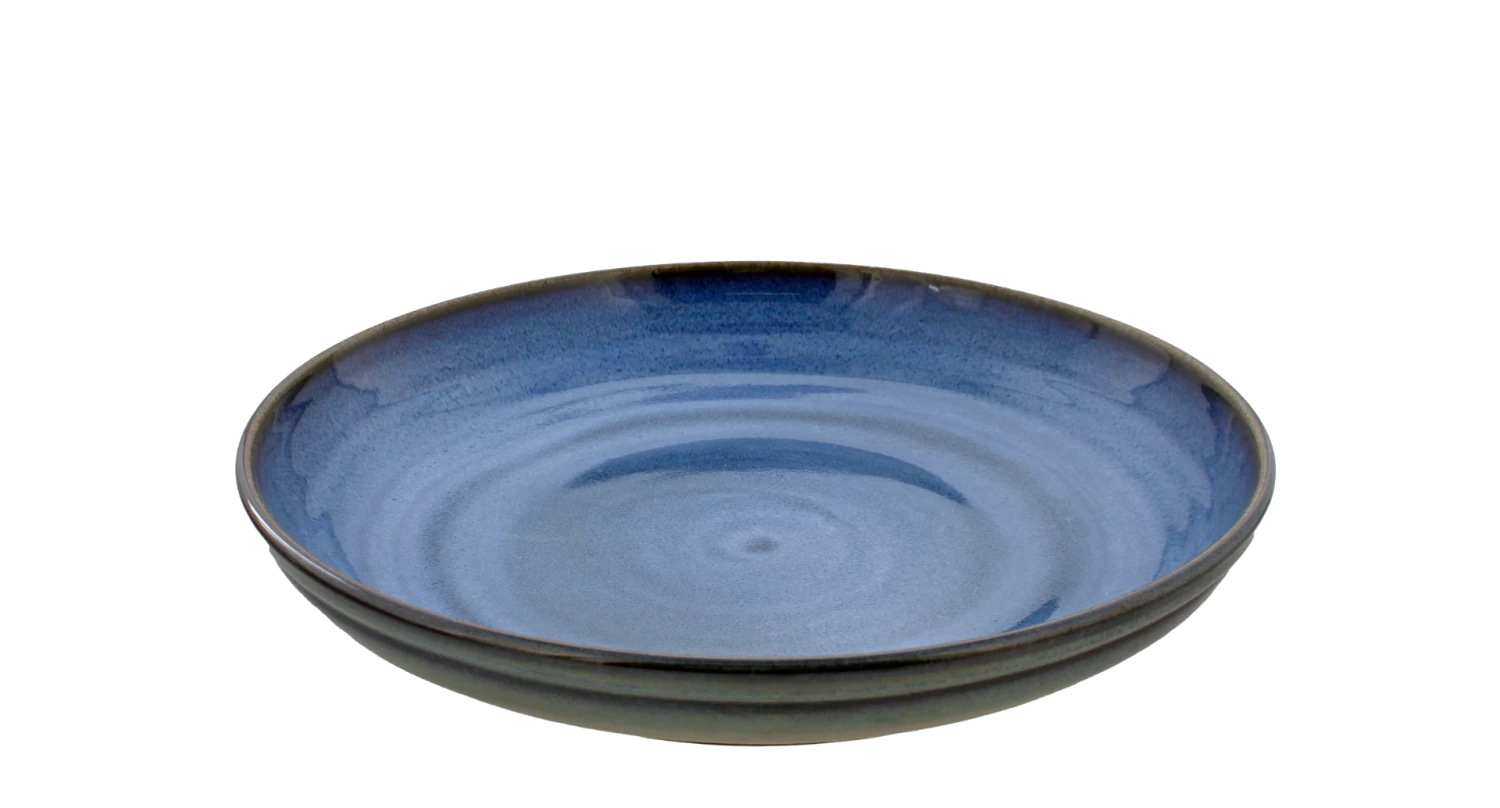 Oldenhof 1821 Serveerbord ø 35 Cm Aardewerk Azuurblauw 1 Oldenhof 1821 Serveerbord ø 35 Cm Aardewerk Azuurblauw