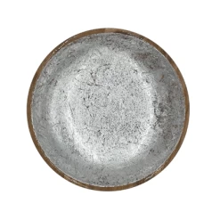 By Room Schaal Rond ø 25 Cm Mangohout Silver