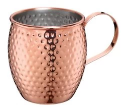 Cilio Moscow Mule Beker 500 Ml Gehamerd Rvs Koperkleurig