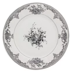 Gien Fleurs Dinerbord ø 27,5 Cm Keramiek Crème