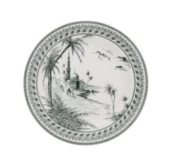 Gien Vue Orient Dessertbord ø 22 Cm Keramiek Crème