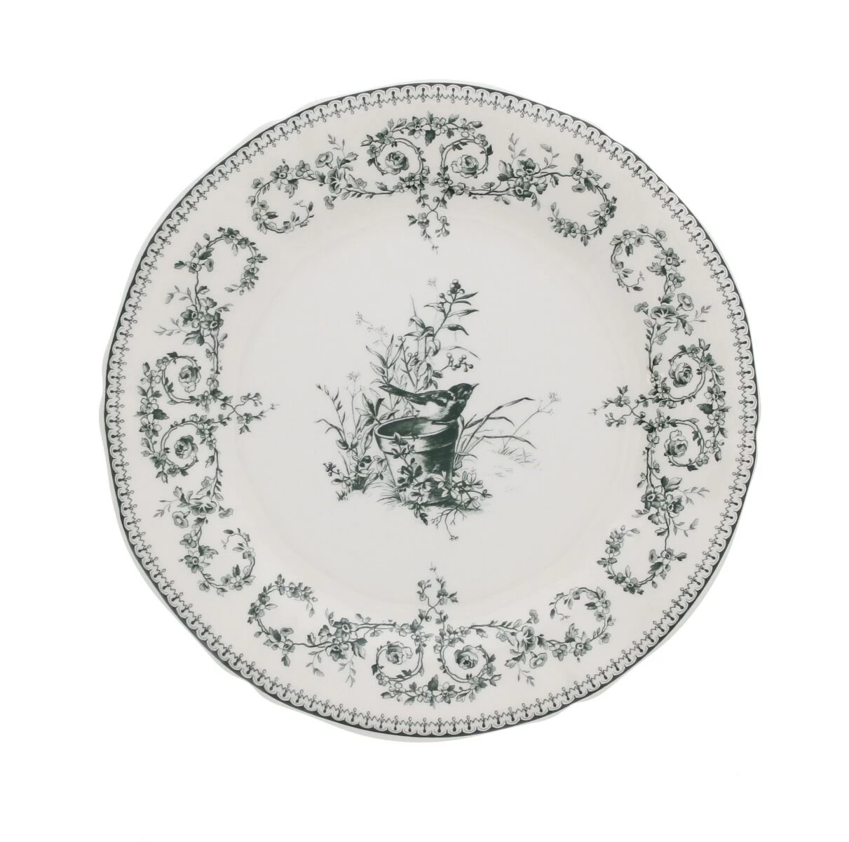 Gien Oiseau Dessertbord ø 22 Cm Keramiek Crème 1 Gien Oiseau Dessertbord ø 22 Cm Keramiek Crème