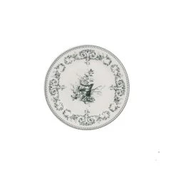 Gien Les Dépareillées Oiseau Onderzetter 12,8 Cm Keramiek Crème-groen