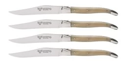 Laguiole En Aubrac Shepherd's Cross Steakmes 11,5 Cm Hoorn 4 Stuks