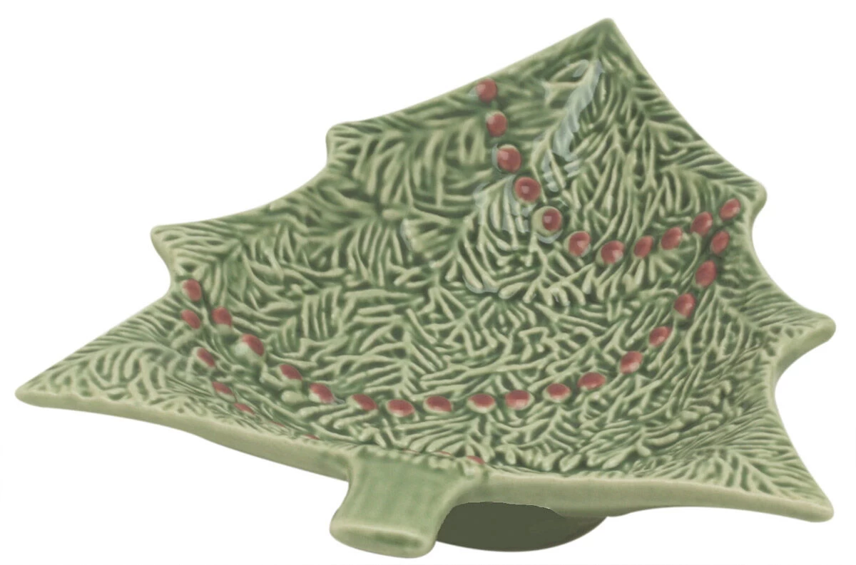 Bordallo Schaal 18,5 X 16 Cm Aardewerk Kerstboom 1 Bordallo Schaal 18,5 X 16 Cm Aardewerk Kerstboom