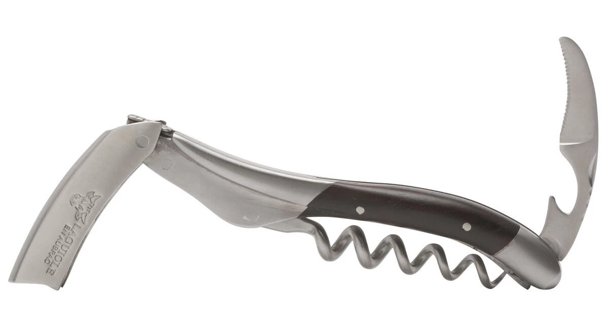 Laguiole En Aubrac Kelnersmes 12 Cm Ebbenhout Donkerbruin 1 Laguiole En Aubrac Kelnersmes 12 Cm Ebbenhout Donkerbruin