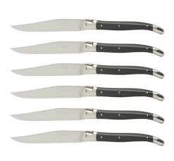 Laguiole En Aubrac Steakmes 11,5 Cm Zwart 6 Stuks