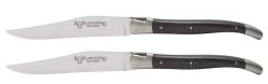 Laguiole En Aubrac Shepherd's Cross Steakmes 11,5 Cm Ebbenhout 2 Stuks