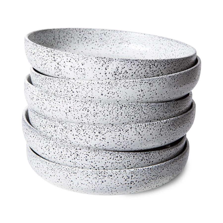 HK Living ACE7035 Gradient Diep Bord ø 21,5 Cm Crèmekleurig 2 Stuks 3 HK Living ACE7035 Gradient Diep Bord ø 21,5 Cm Crèmekleurig 2 Stuks - Afbeelding 3