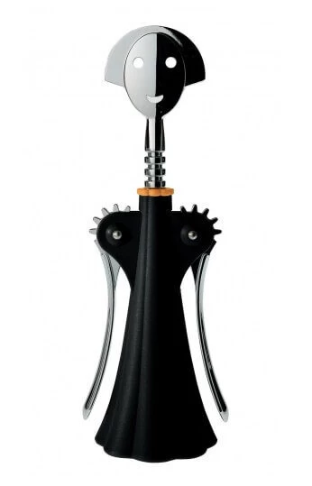 Alessi Anna G. Kurkentrekker Kunststof Rvs Zwart 1 Alessi Anna G. Kurkentrekker Kunststof Rvs Zwart