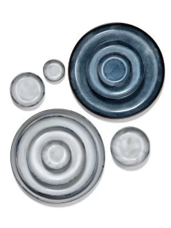 Serax Pure Schaal Met Borden ø 24 Cm Keramiek Blue Glazed 3-delig -Glaswerk Winkel b5120406s2 m2 2 17