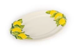 Oldenhof Citroenen Ovale Schaal 38 X 26 Cm Aardewerk