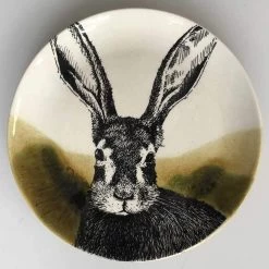 Duro Hunting Hare Dessertbord 24 Cm Aardewerk
