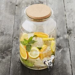 Point-Virgule Drankendispenser 5,6 Liter Met Kurkdop Transparant -Glaswerk Winkel ff44987c0bfbde28a692b043782fdb5fd898d607