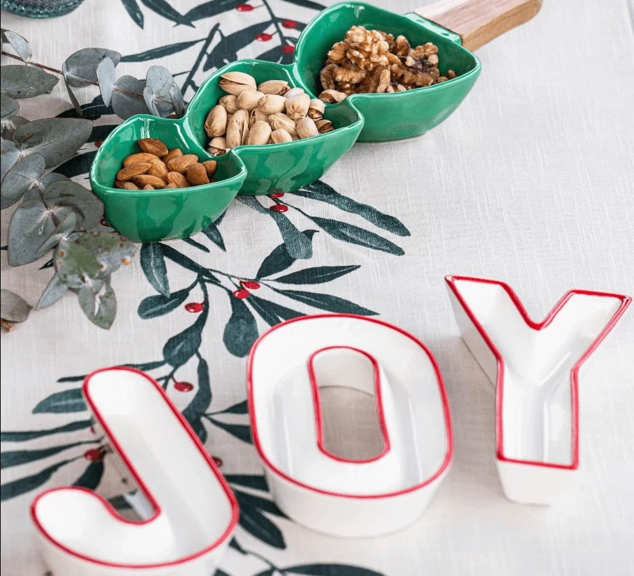 Ladelle Letters Joy Schalenset Porselein 3-delig 2 Ladelle Letters Joy Schalenset Porselein 3-delig - Afbeelding 2