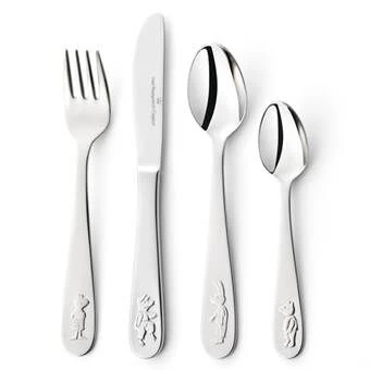 Van Kempen & Begeer Junior Bestek Kikker Rvs 4-delig 1 Van Kempen & Begeer Junior Bestek Kikker Rvs 4-delig