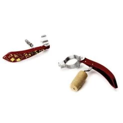 Peleg Bottle Tie Kurkentrekker Wijnglazenpatroon 11,5 Cm Rvs Rood -Glaswerk Winkel peleg bottle tie kurkentrekker wijnglazenpatroon 11 5 cm rvs rood54