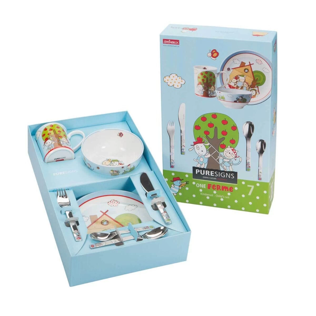 Puresigns Ferme Kinderserviesset 7-delig 2 Puresigns Ferme Kinderserviesset 7-delig - Afbeelding 2