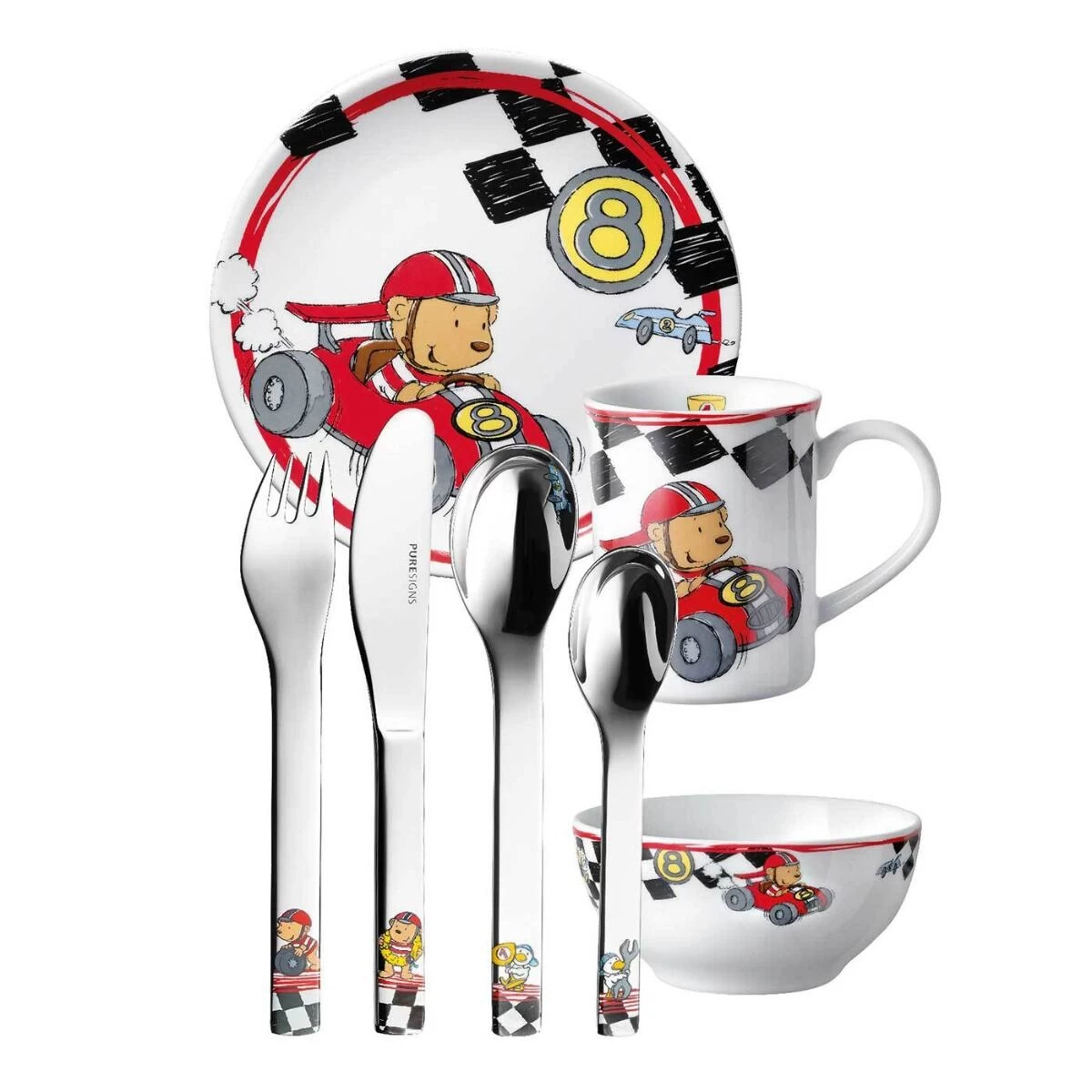 Puresigns Quick Kinderserviesset 7-delig 1 Puresigns Quick Kinderserviesset 7-delig