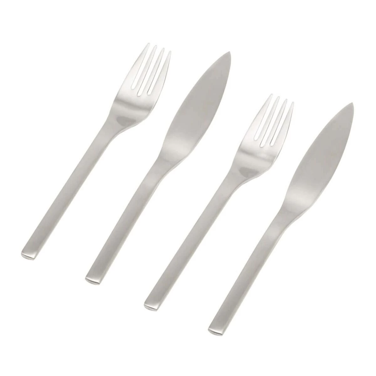 Puresigns One Visbestek 18,5 Cm Rvs Mat 4-delig 1 Puresigns One Visbestek 18,5 Cm Rvs Mat 4-delig