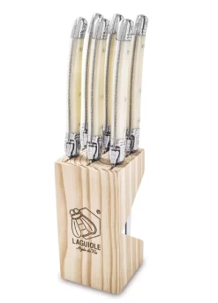 Laguiole Style De Vie Premium Line Steakmessen Parelmoer 6 Stuks
