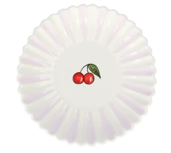 Oldenhof Kers Coquille Diep Bord ø 23 Cm Aardewerk Roze