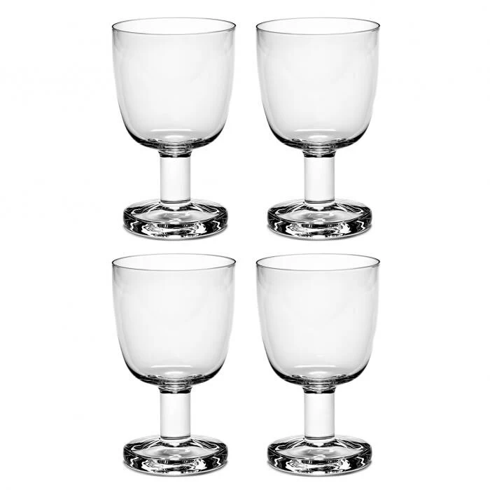 Serax Passe-Partout Glas Op Hoge Dikke Voet 250 Ml ø 8,3 Cm H 13,5 Cm Glas 4-delig 1 Serax Passe-Partout Glas Op Hoge Dikke Voet 250 Ml ø 8,3 Cm H 13,5 Cm Glas 4-delig