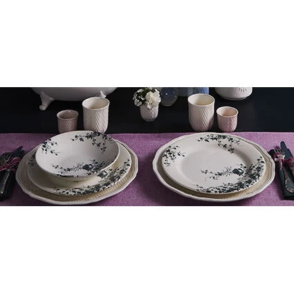 Gien Oiseau Dessertbord ø 22 Cm Keramiek Crème 2 Gien Oiseau Dessertbord ø 22 Cm Keramiek Crème - Afbeelding 2