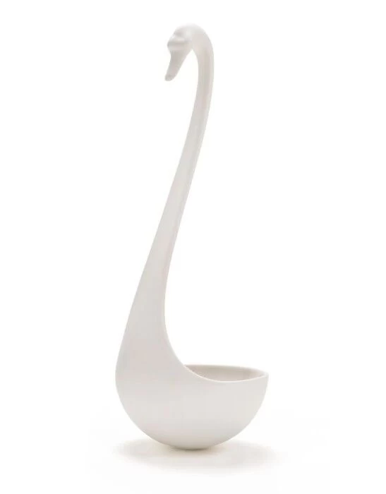 Ototo Swanky Drijvende Soeplepel 27,5 Cm Kunststof Wit 1 Ototo Swanky Drijvende Soeplepel 27,5 Cm Kunststof Wit